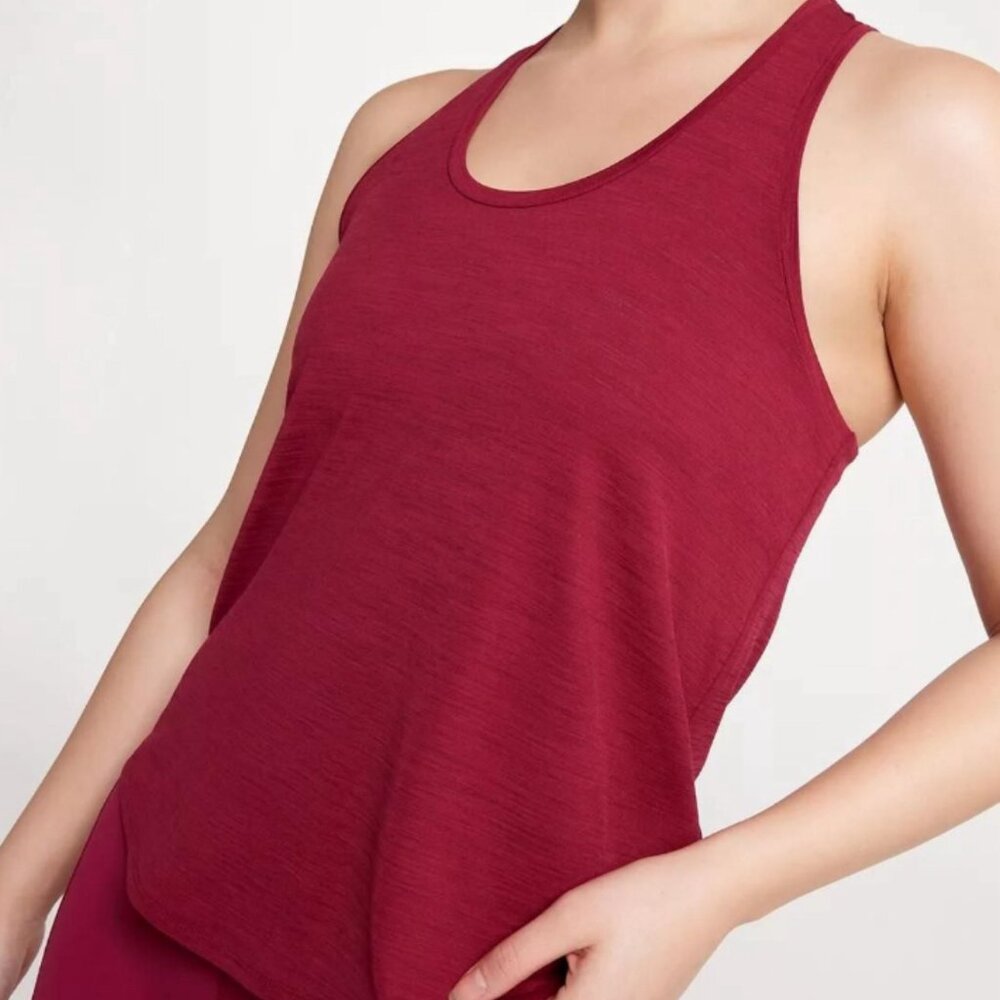Calia twist‎ back rank dark red XXS NWT